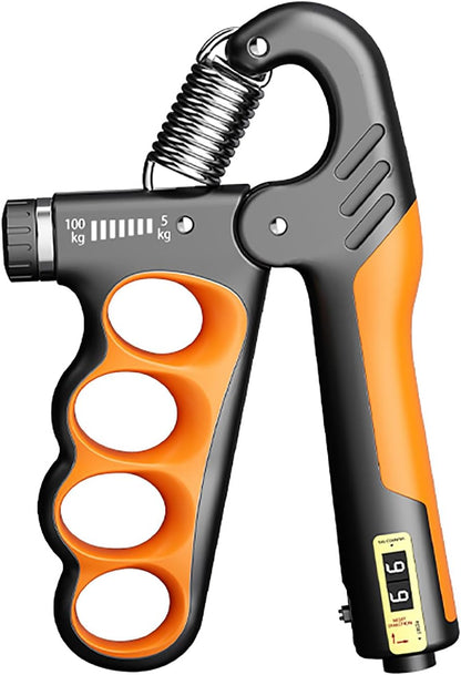 Grip Strength Trainer with Adjustable Resistance & Automatic Counter, 11-220 lbs Forearm & Hand Strengthener