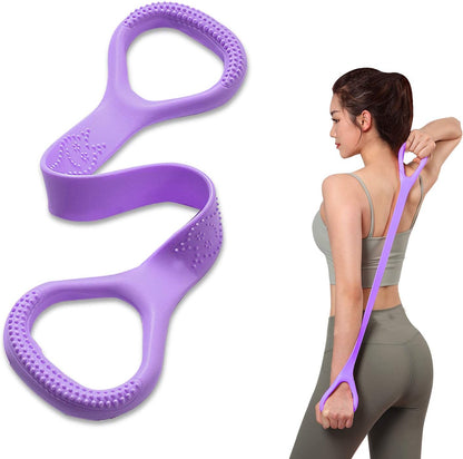 Figure 8 Resistance Band – Arm, Back & Shoulder Workout for Yoga, Pilates & Therapy