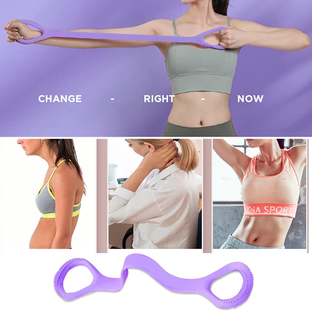 Figure 8 Resistance Band – Arm, Back & Shoulder Workout for Yoga, Pilates & Therapy
