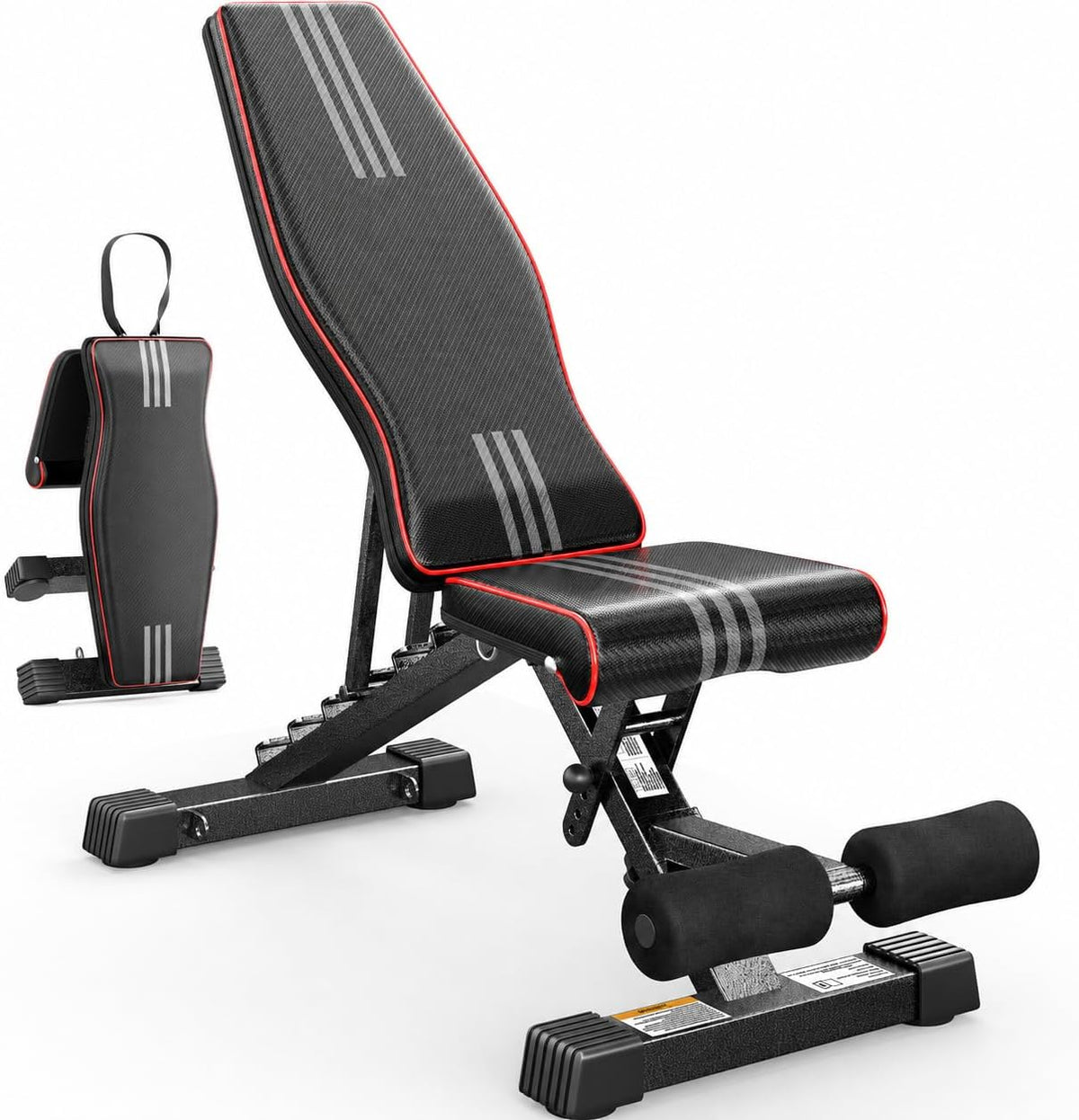 ASTM-Certified Weight Bench Set – 880-1980LBS, Rack & Leg Extension