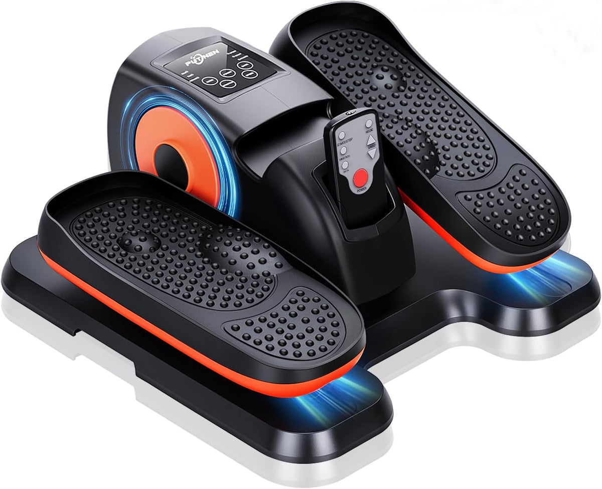 Under Desk Elliptical for Seniors – No Assembly, 12 Speeds, Quiet & Portable