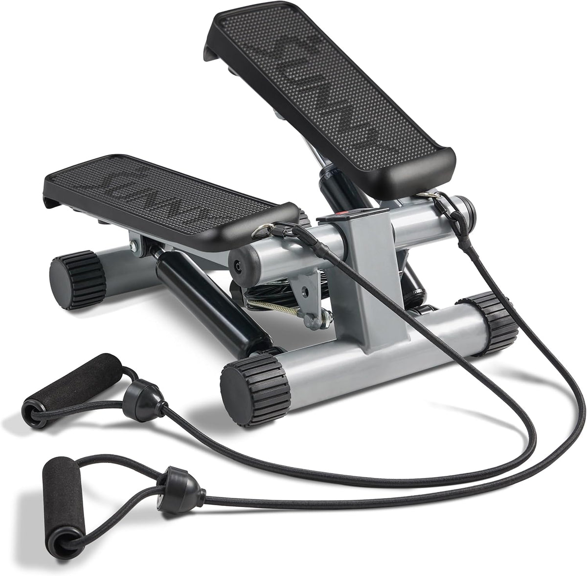 Health & Fitness Mini Stair Stepper with Resistance Bands for Home Gym, Adjustable Step Height, 300 lb Capacity, SunnyFit App