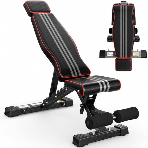 ASTM-Certified Weight Bench Set – 880-1980LBS, Rack & Leg Extension